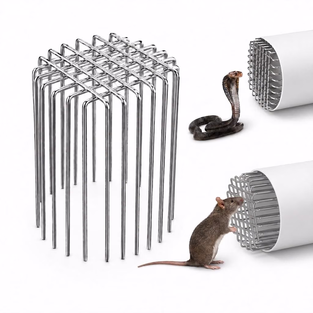 URBANMONK 2.5" Anti-Rat Drain Cover Mesh – Stainless Steel Pipe Guard - Image 1