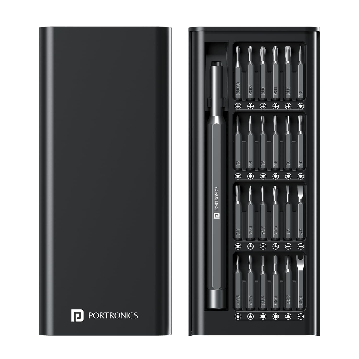 Portronics Bit Box 24-in-1 Screwdriver & Repair Tool Kit with Magnetic Bit Holder - Image 1